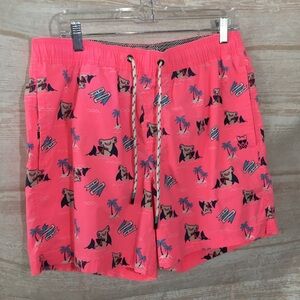 Party Pants Neon Hammerhead Shark Swim Shorts